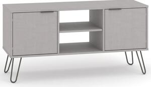 Avoch Wooden TV Stand In Grey With 2 Doors