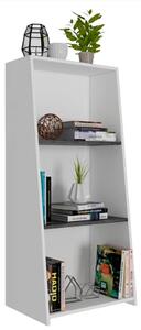 Dunster Wooden Bookcase With 3 Shelves In White