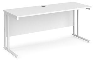 Mears 1600mm Cantilever Legs Wooden Computer Desk In White