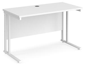 Mears 1200mm Cantilever Legs Wooden Computer Desk In White