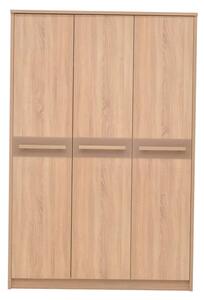 Canton Wooden Wardrobe With 3 Doors In Sonoma Oak