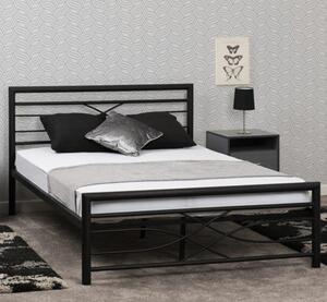 Kira Metal Double Bed In Black