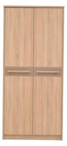 Canton Wooden Wardrobe With 2 Doors In Sonoma Oak