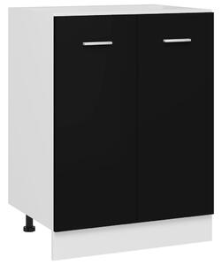 Bottom Cabinet Black 60x46x81.5 cm Engineered Wood