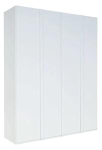 Iowa High Goss Wardrobe With 4 Hinged Doors In White