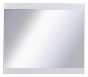 Senoia Wall Mirror In White High Gloss Wooden Frame