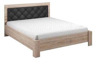 Basalt Wooden King Size Bed In San Remo Oak