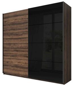 Glens Wooden Wardrobe 200cm 2 Sliding Doors In Monastery Oak