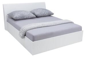 Iowa High Gloss King Size Bed In White