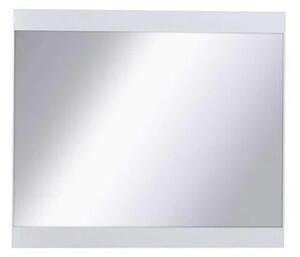 Iowa Wall Mirror In White High Gloss Wooden Frame