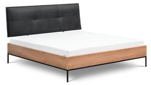 Lowell Wooden Super King Size Bed In Caramel Oak