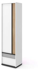 Indio Kids Wooden Wardrobe With 1 Door In Matt White