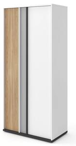 Indio Kids Wooden Wardrobe With 2 Doors In Matt White