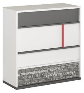 Palmer Kids Wooden Chest Of 4 Drawers In Matt White