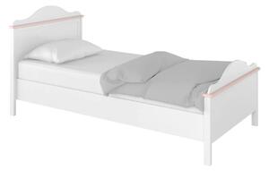 Lenoir Kids Wooden Single Bed In Matt White