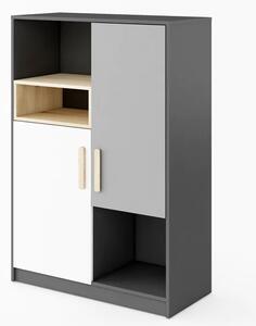 Pearl Kids Wooden Sideboard With 2 Doors In Graphite