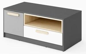 Pearl Kids Wooden TV Stand With 1 Door 1 Drawer In Graphite