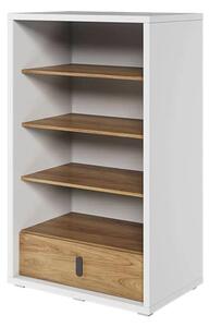 Minot Kids Wooden Bookcase 3 Shelves In Natural Hickory Oak