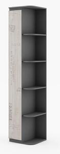 Sault Kids Wooden Bookcase With 4 Shelves In Graphite