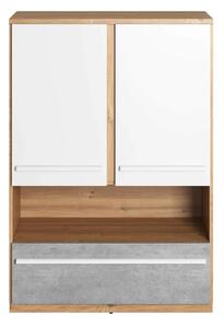 Peoria Kids Sideboard 2 Doors 1 Drawer In Matt White