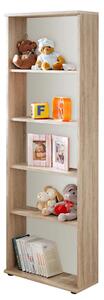 Dania Kids Bookcase 4 Shelves In Matt White And Sonoma Oak