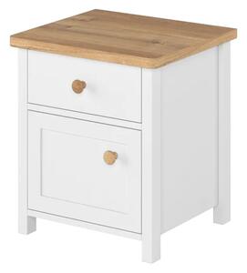 Sevilla Kids Wooden Bedside Cabinet In Matt White
