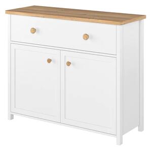 Sevilla Kids Sideboard With 2 Doors 1 Drawer In Matt White