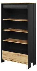 Swift Kids Wooden Bookcase 3 Shelves In Artisan Oak And LED