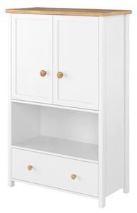 Sevilla Kids Highboard With 2 Doors 1 Drawer In Matt White