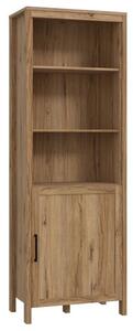 Mahon Wooden Shelving Unit With 1 Door In Waterford Oak