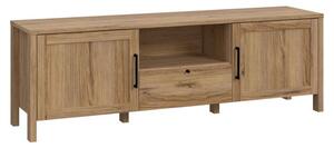 Mahon Wooden TV Stand With 2 Doors 1 Drawer In Waterford Oak