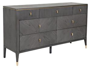 Dileta Wooden Chest Of 7 Drawers In Brown