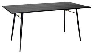 Baiona Wooden Dining Table Small In Black Oak