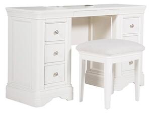 Macon Wooden Dressing Table With Stool In White