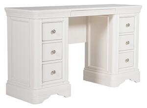 Macon Wooden Dressing Table With 6 Drawers In White