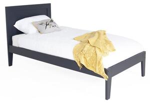 Lanus Wooden Single Bed In Dark Grey