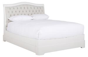 Macon Wooden King Size Bed In White