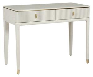 Dileta Wooden Dressing Table With 2 Drawers In White