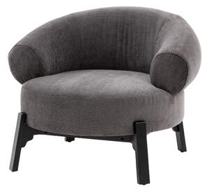 Arica Fabric Armchair With Wooden Frame In Stone