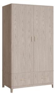 Zurich Wooden Wardrobe With 2 Doors In Parisian Cream