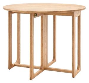 Cairo Wooden Folding Dining Table Round In Natural