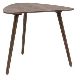 Hervey Wooden Dining Table Small Oval In Smoked Oak