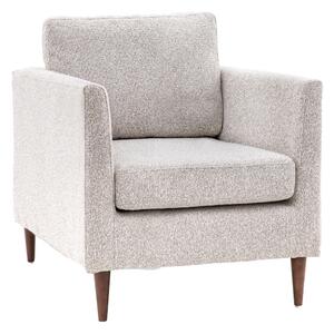 Girona Fabric Armchair With Wooden Legs In Natural