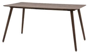 Hervey Wooden Dining Table Rectangular In Smoked Oak