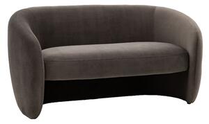 Calvi Fabric 2 Seater Sofa In Espresso