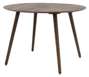 Hervey Wooden Dining Table Round In Smoked Oak