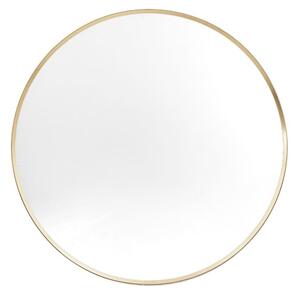 Hasselt Small Wall Mirror Round In Gold Aluminium Frame