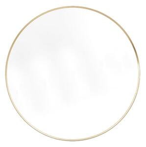 Hasselt Extra Large Wall Mirror Round In Gold Aluminium Frame