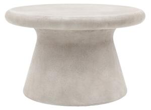 Palikir Wooden Coffee Table Round In Concrete Effect