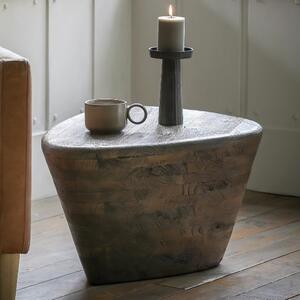 Ocean Mango Wood Side Table In Dark Wood